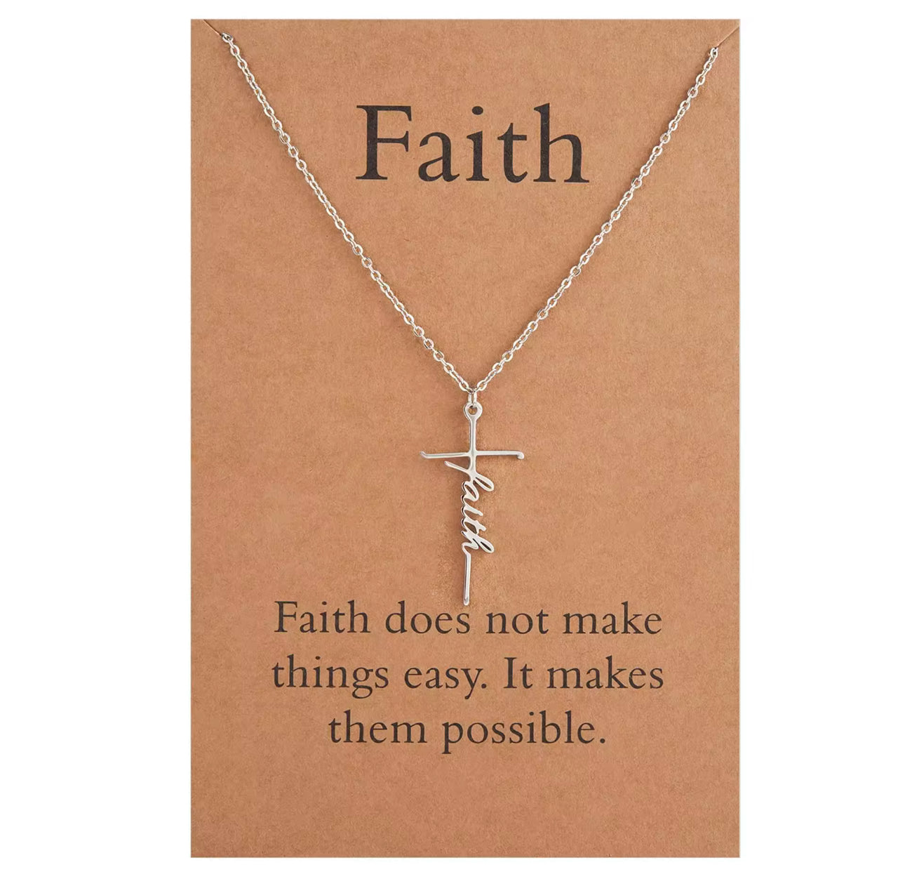 Faith Cross Necklace