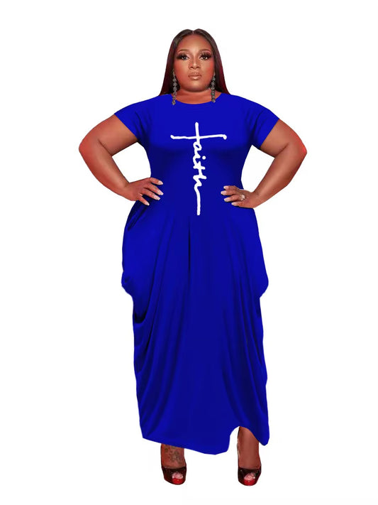 FAITH Dress - Blue