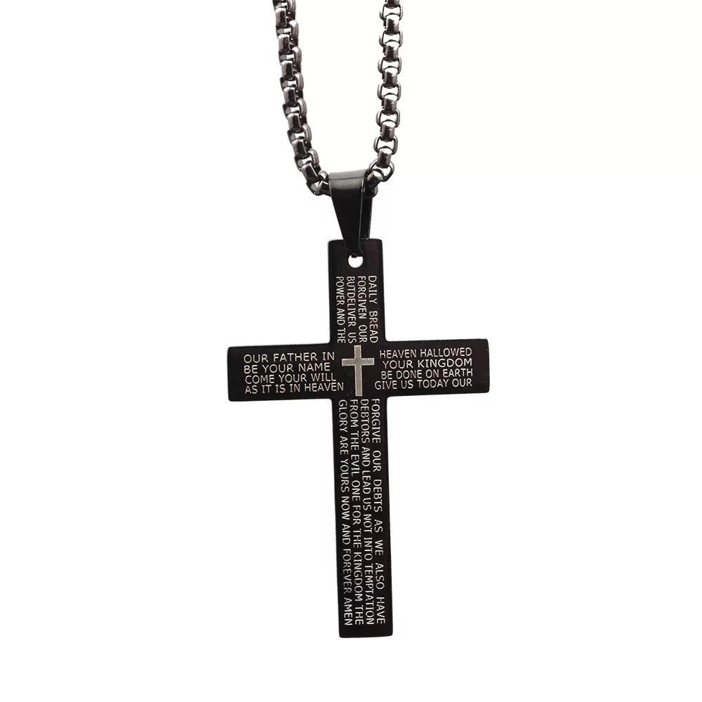 The Lords Prayer - Men’s Cross Chain