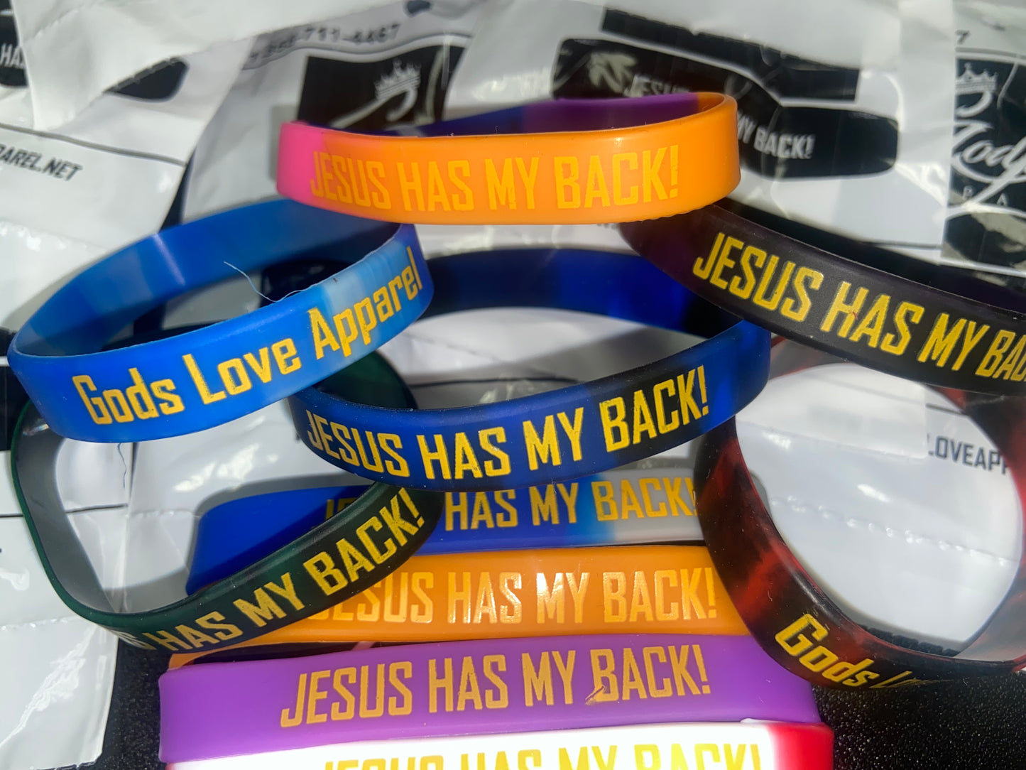 Jesus Has My Back! - Wristband 5 Pack
