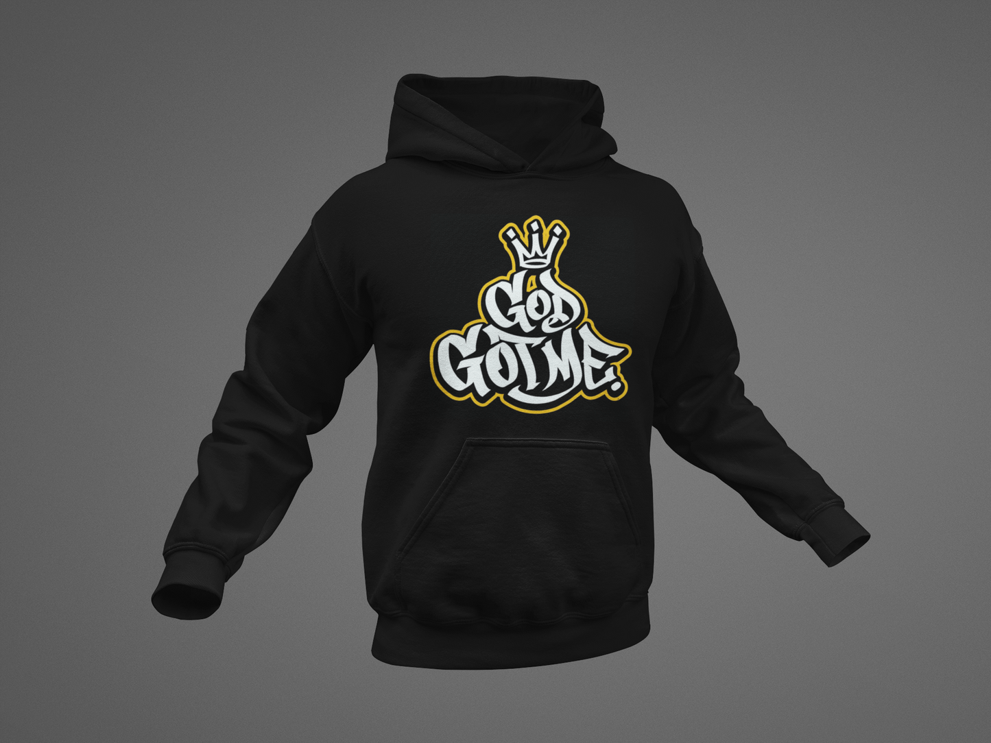 God Got Me Period Hoodie - Black