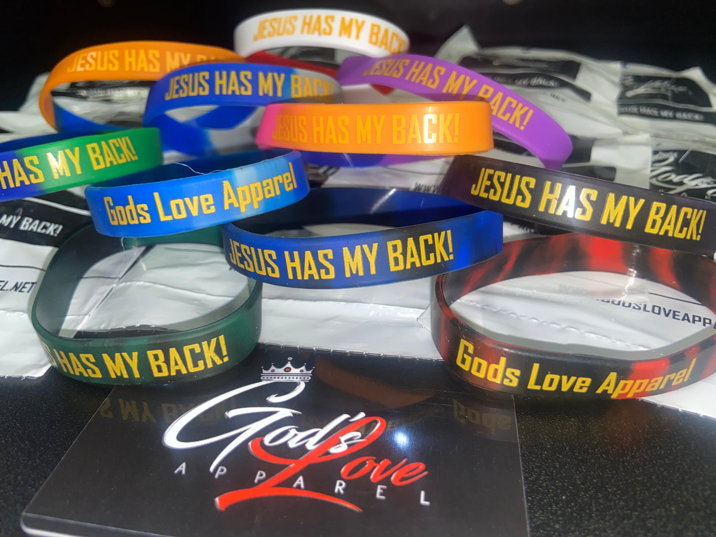Jesus Has My Back! - Wristband 5 Pack