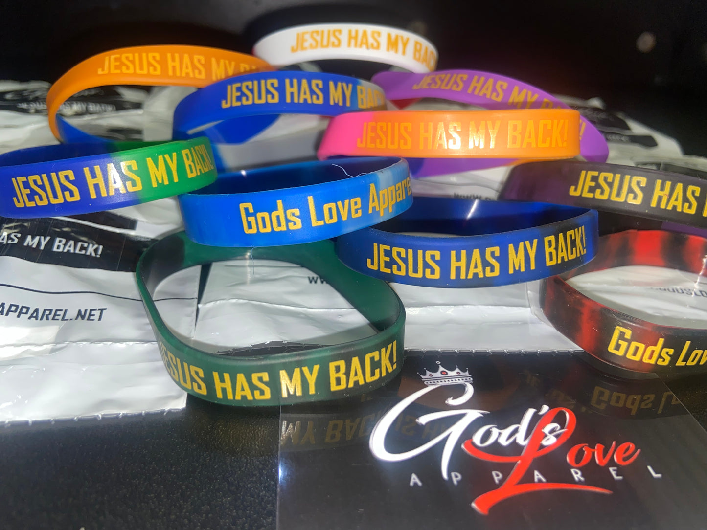 Jesus Has My Back! - Wristband 5 Pack
