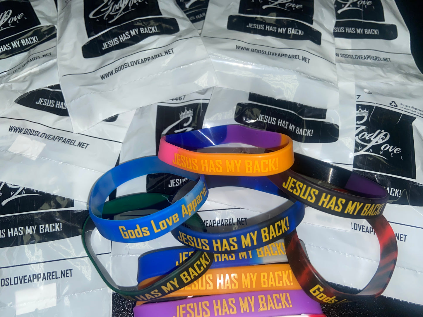 Jesus Has My Back! - Wristband 5 Pack