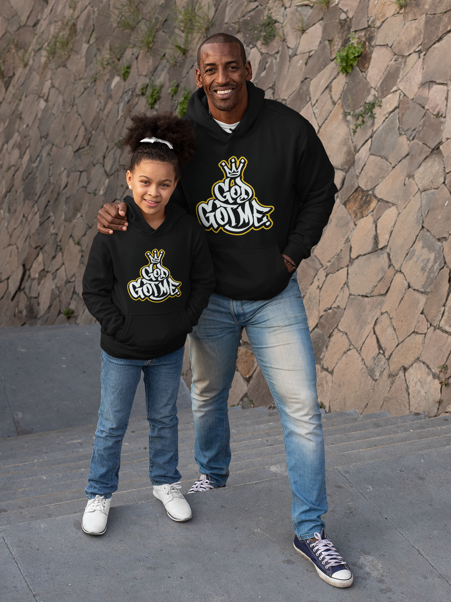 God Got Me Period Hoodie - Black