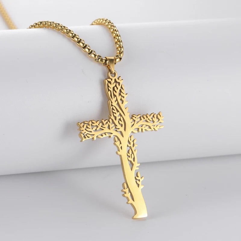 Tree of Life- Men’s Cross Chain