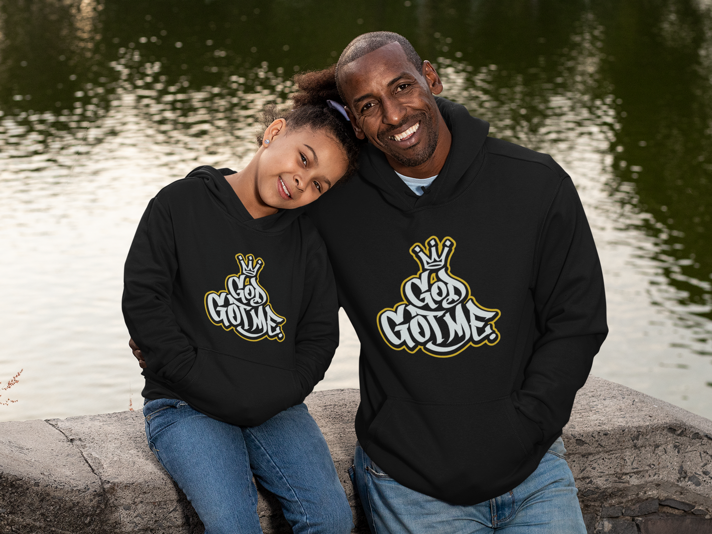 God Got Me Period Hoodie - Black