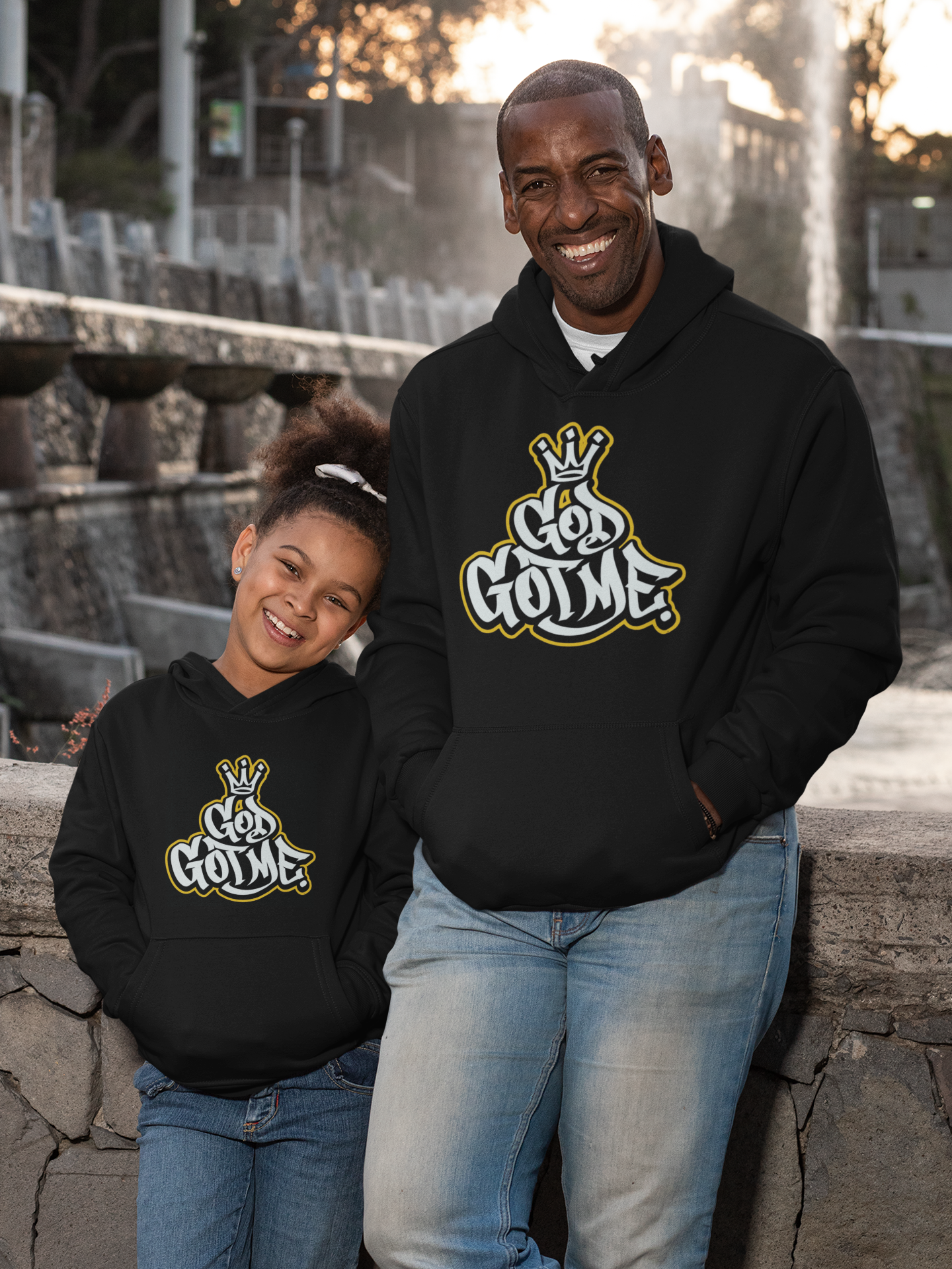 God Got Me Period Hoodie - Black