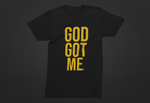 God Got Me Period Tee - Black/Gold