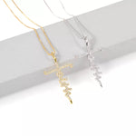 18k Gold Plated Bling Faith Necklace