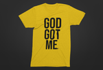 God Got Me Period Tee - Gold/Black